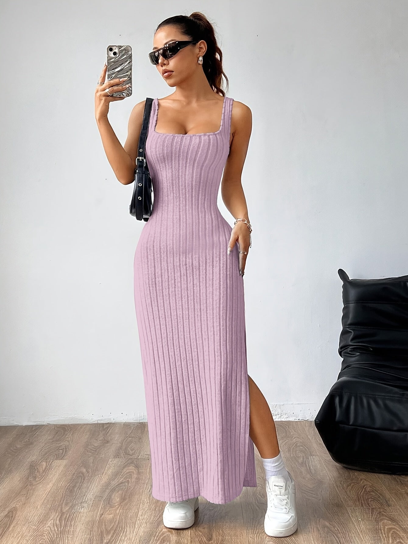 Open Back Vest Dress for Women
