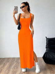 Open Back Vest Dress for Women
