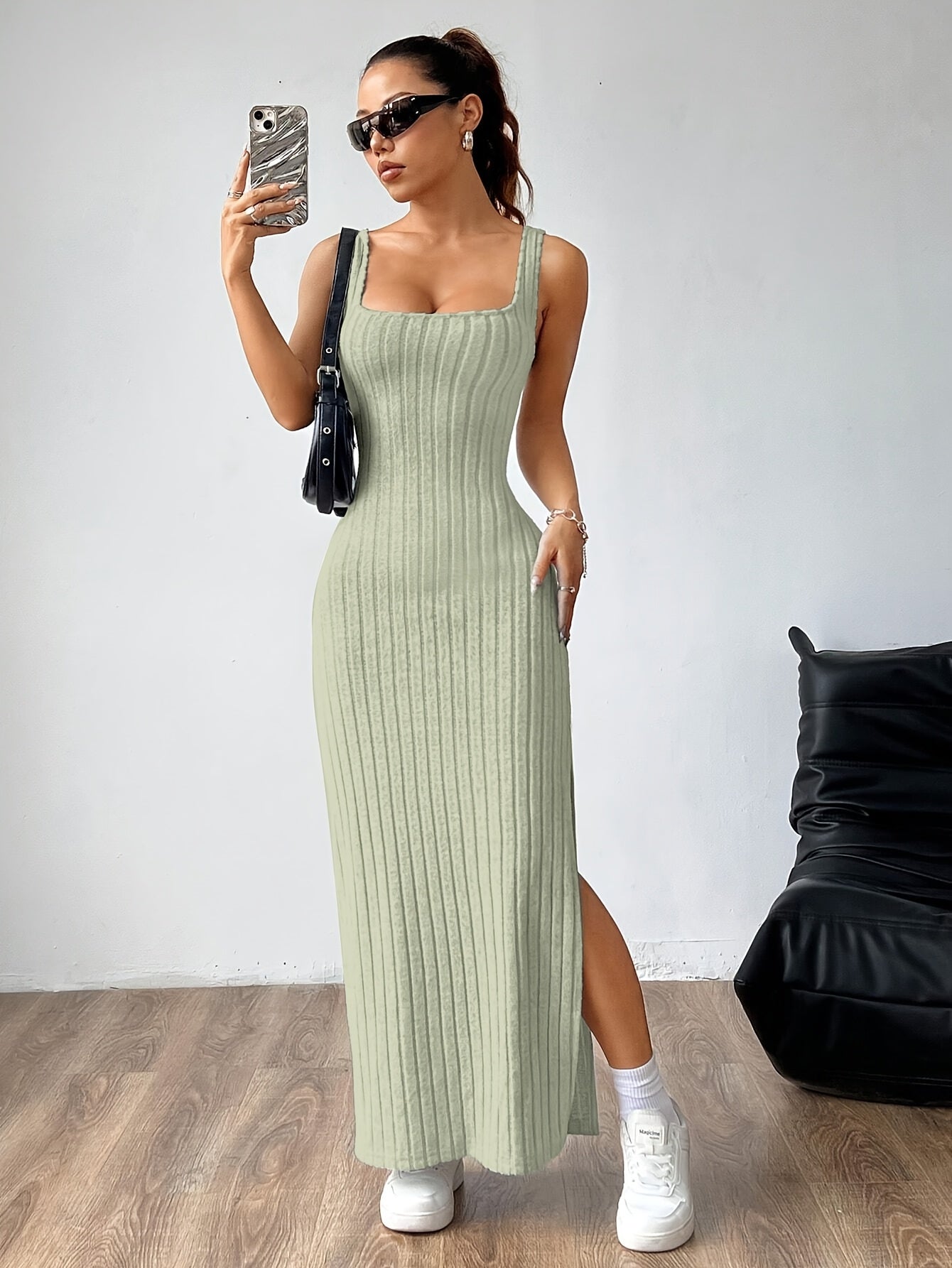 Open Back Vest Dress for Women