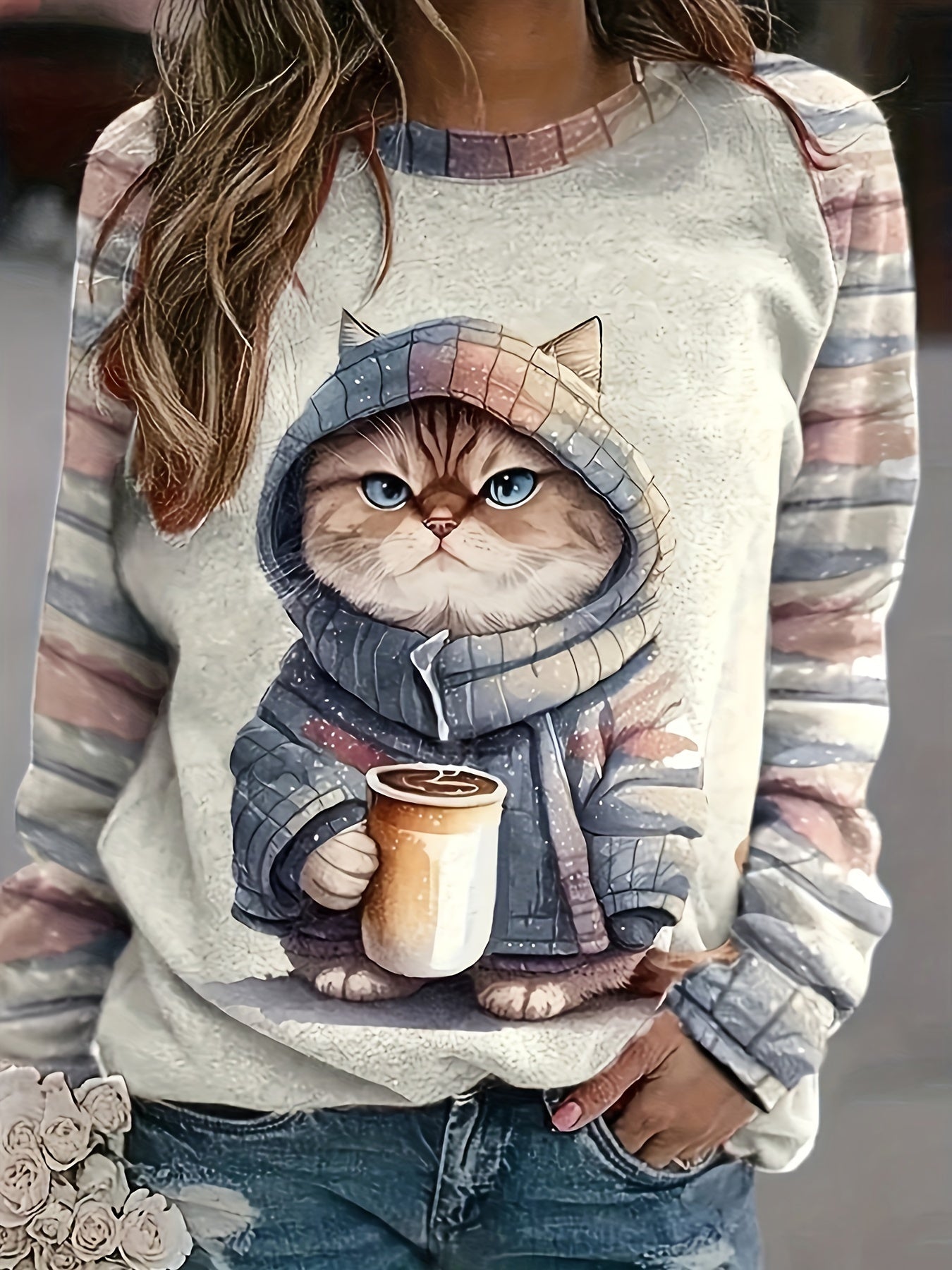 Vyraly Cat Sweatshirt