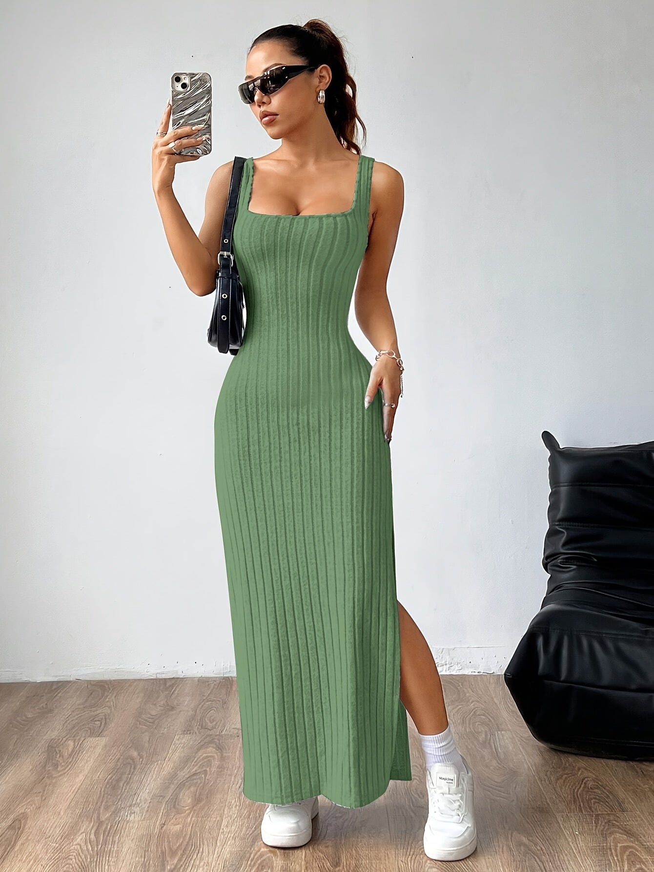 Open Back Vest Dress for Women