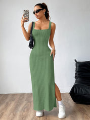 Open Back Vest Dress for Women