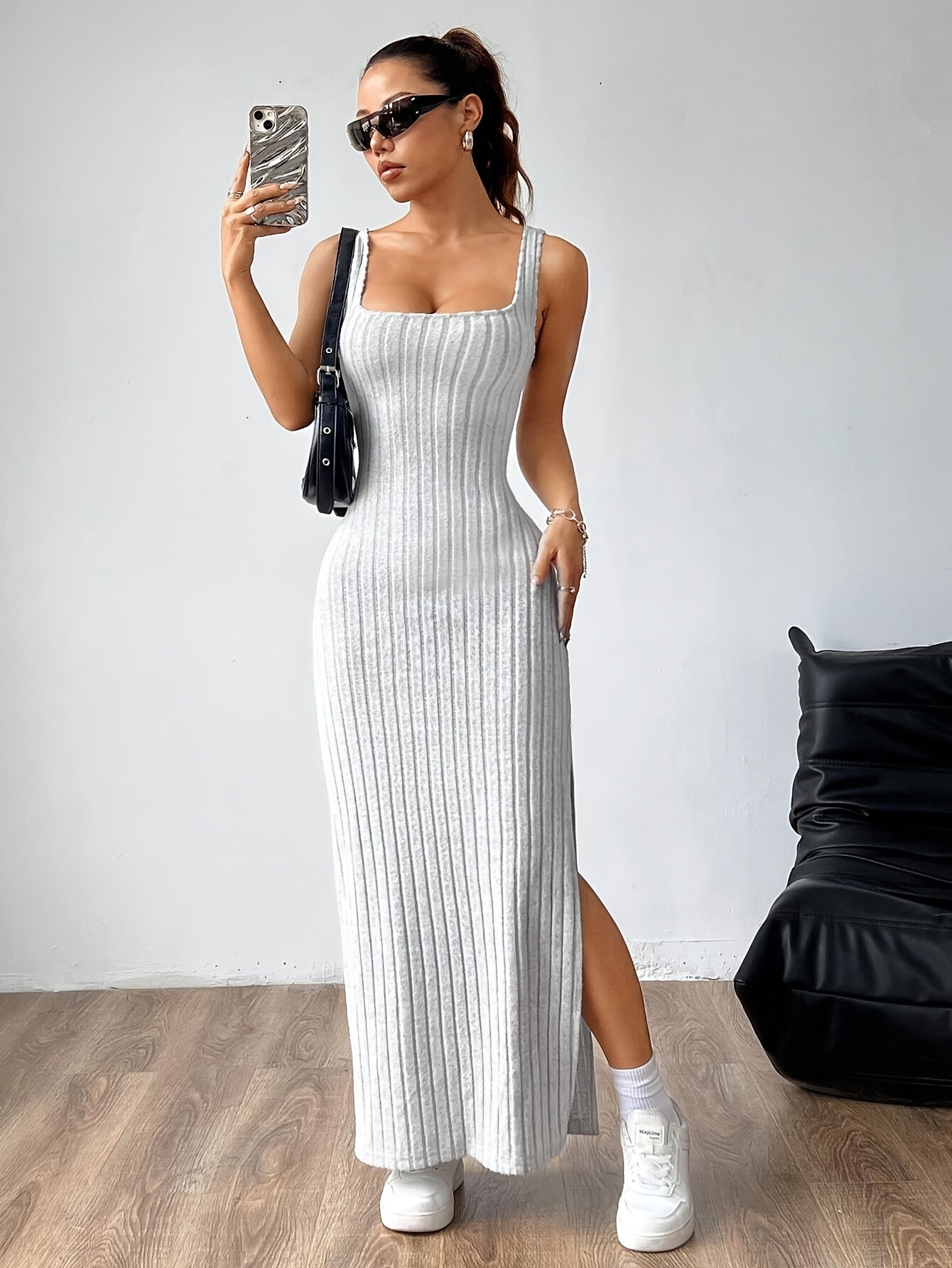 Open Back Vest Dress for Women