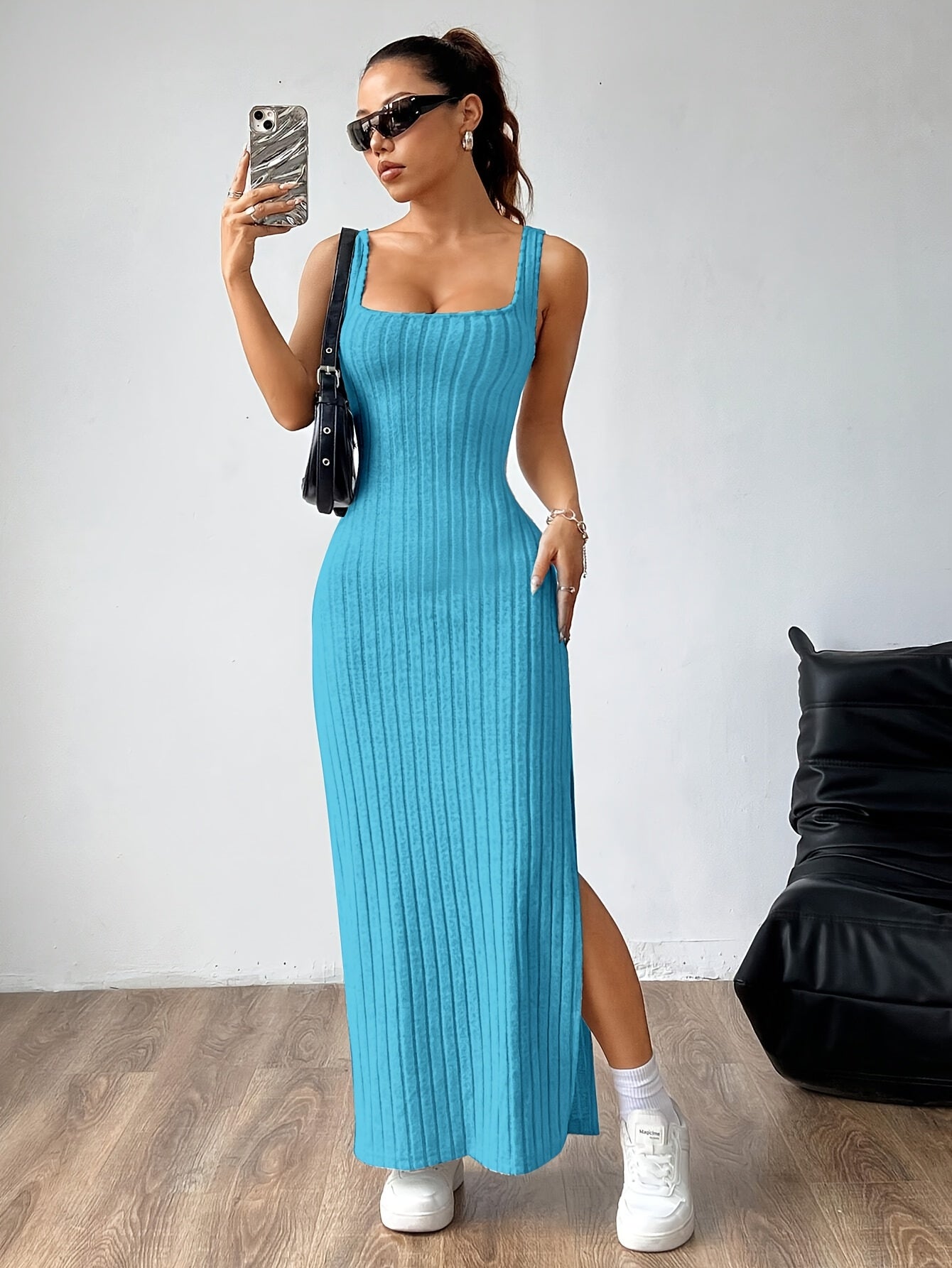 Open Back Vest Dress for Women
