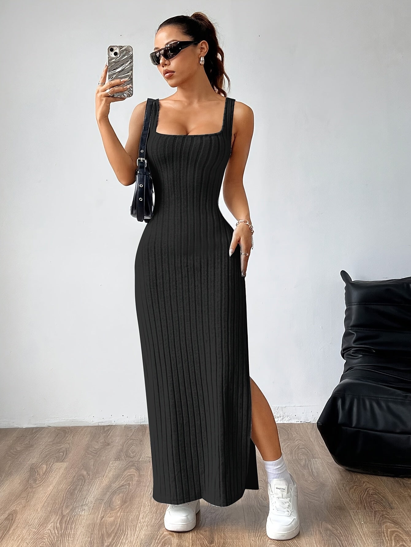 Open Back Vest Dress for Women