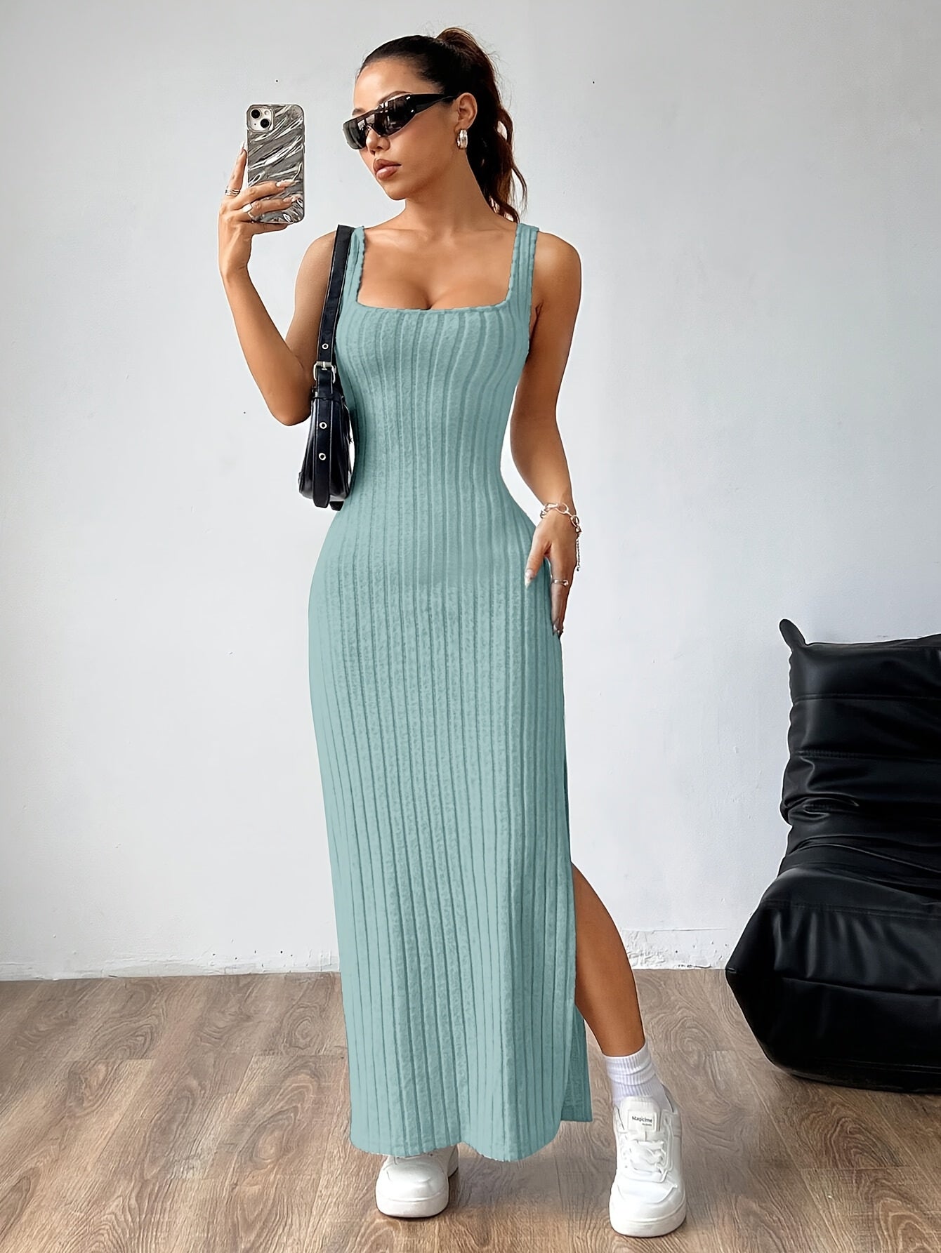 Open Back Vest Dress for Women