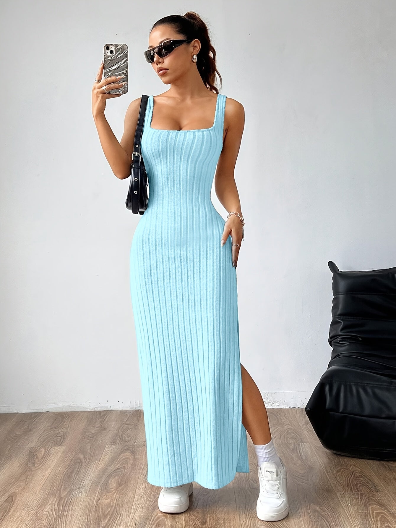 Open Back Vest Dress for Women